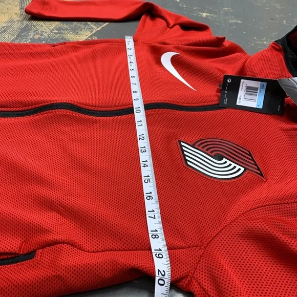 Nike Portland Trailblazers 940158-657 NBA Medium Hooded Sweater Blazers Therma - Picture 3 of 9